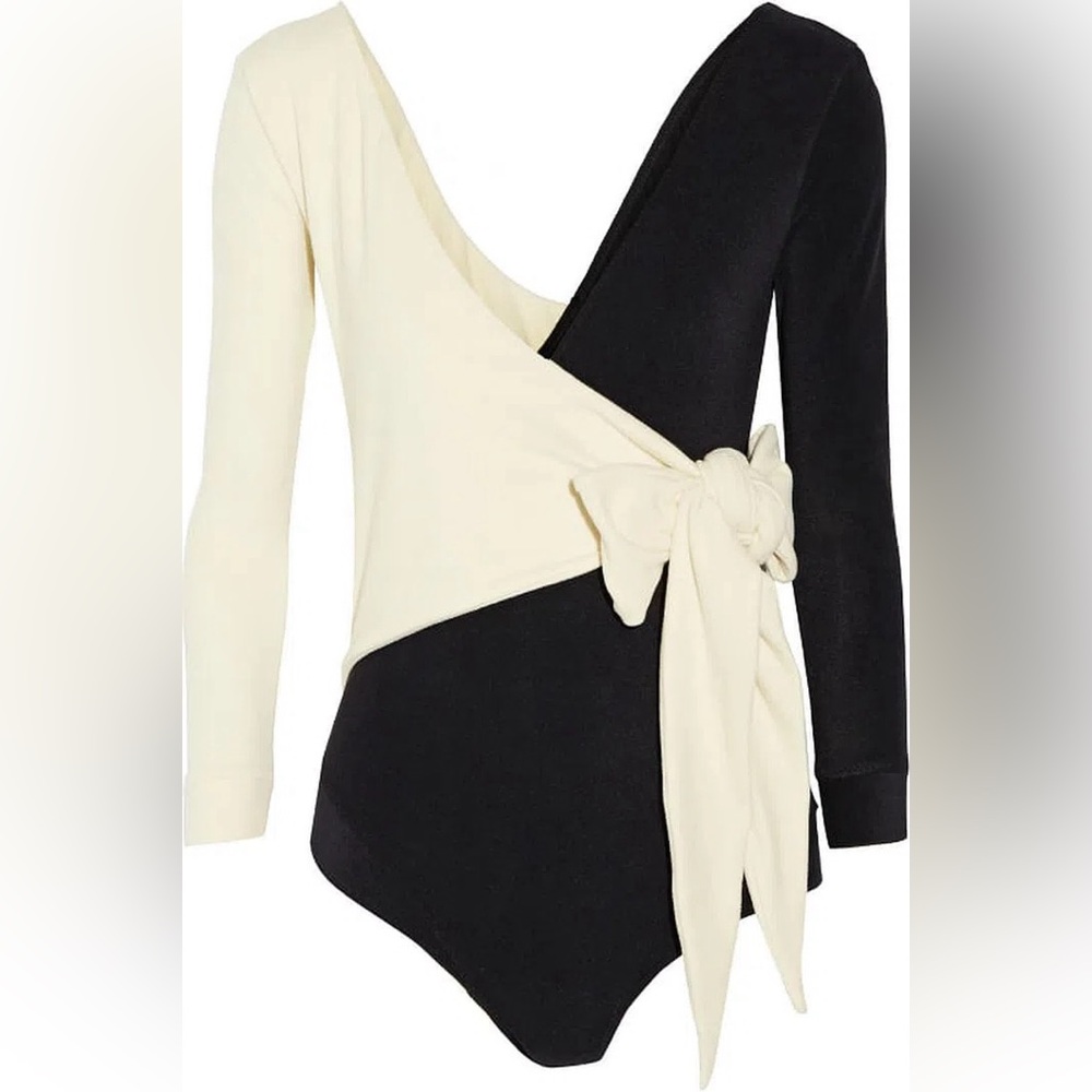 Lisa Marie Fernandez stretch wrap bodysuit / swimsuit